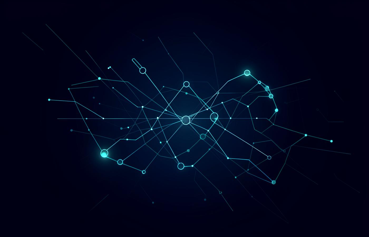 Ilustración de una estructura de sitio web con nodos conectados